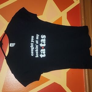 Tatas women black t-shirt.